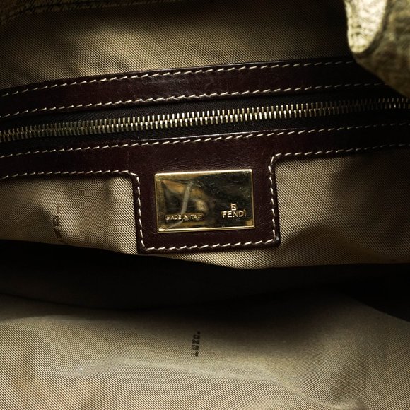 Auth Fendi Tote Bag Brown Canvas #19333F10 - Picture 8 of 11